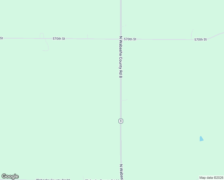 map of restaurants, bars, coffee shops, grocery stores, and more near 56635 County Road 8 in Plainview