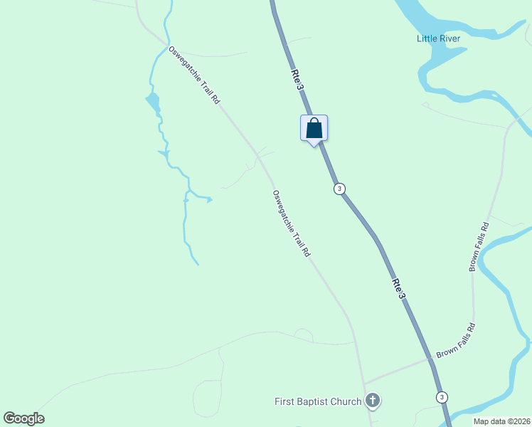 map of restaurants, bars, coffee shops, grocery stores, and more near Oswegatchie Trail in St Lawrence