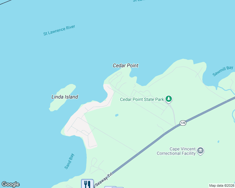 map of restaurants, bars, coffee shops, grocery stores, and more near 37000 Rock Beach Road North in Clayton