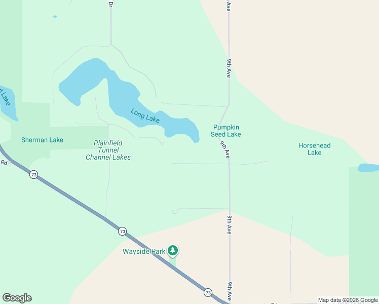 map of restaurants, bars, coffee shops, grocery stores, and more near W11348 Aniwa Lane in Plainfield