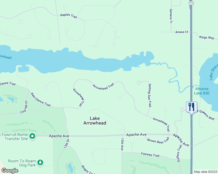 1303 Arrowhead Trail, Nekoosa WI Walk Score