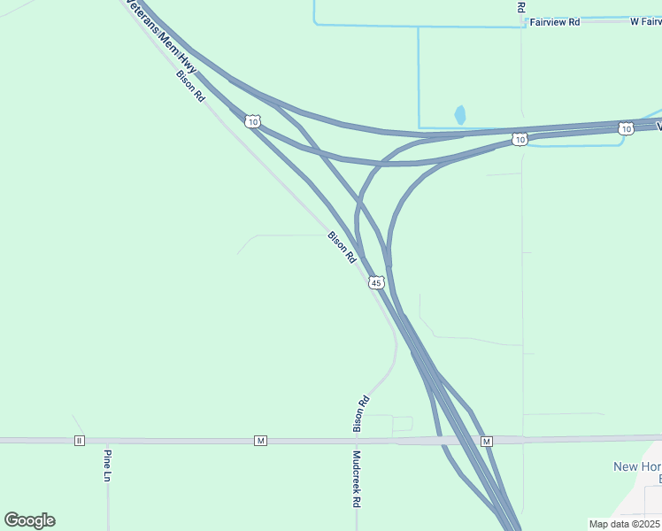 map of restaurants, bars, coffee shops, grocery stores, and more near 8679 Bison Road in Larsen
