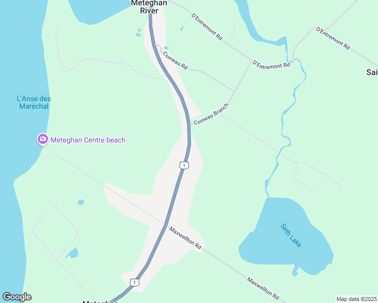 map of restaurants, bars, coffee shops, grocery stores, and more near 8837 Highway 1 in Meteghan River