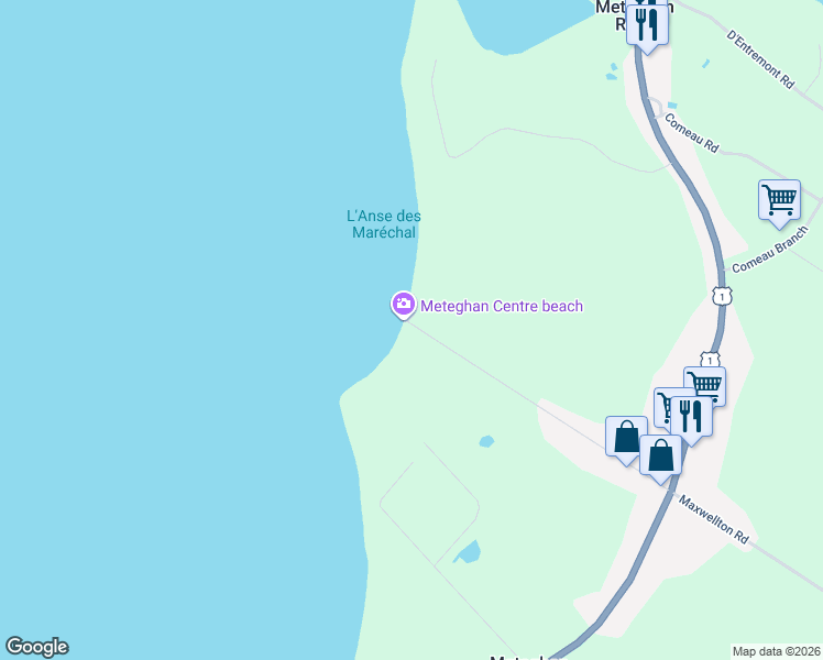 map of restaurants, bars, coffee shops, grocery stores, and more near 2 Maxwellton Rd in Digby County