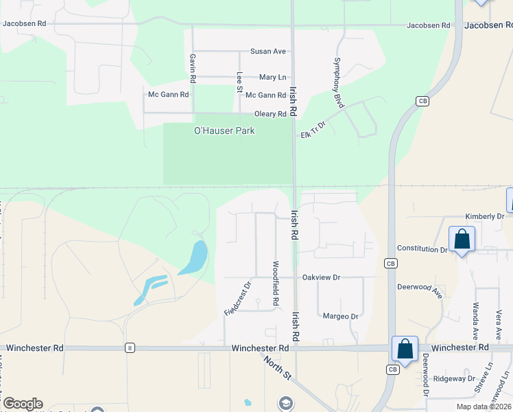 map of restaurants, bars, coffee shops, grocery stores, and more near 927-929 Bonheur Court in Neenah