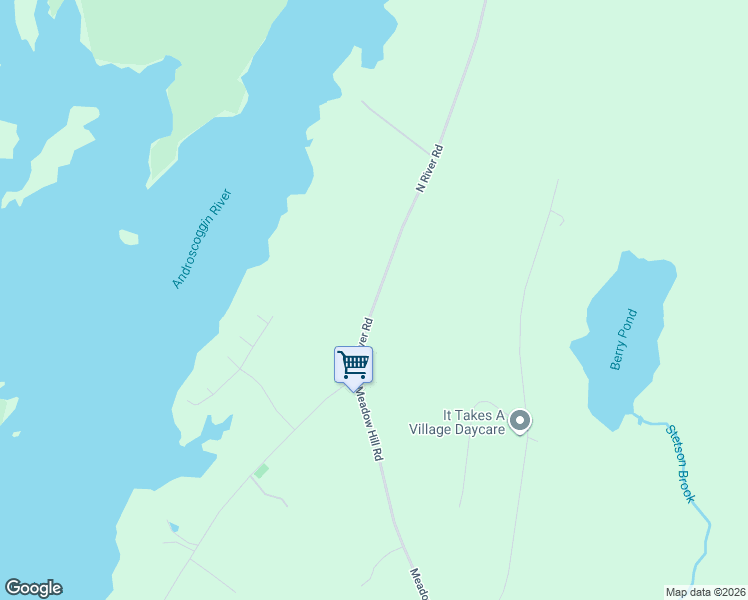map of restaurants, bars, coffee shops, grocery stores, and more near 764 North River Road in Greene