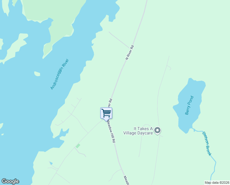 map of restaurants, bars, coffee shops, grocery stores, and more near 764 North River Road in Greene