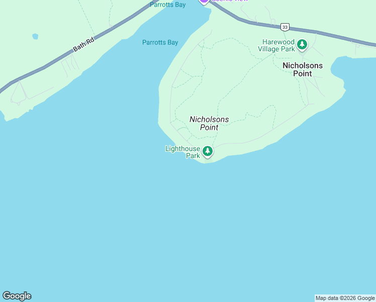 map of restaurants, bars, coffee shops, grocery stores, and more near 182 Nicholson Point Road in Loyalist