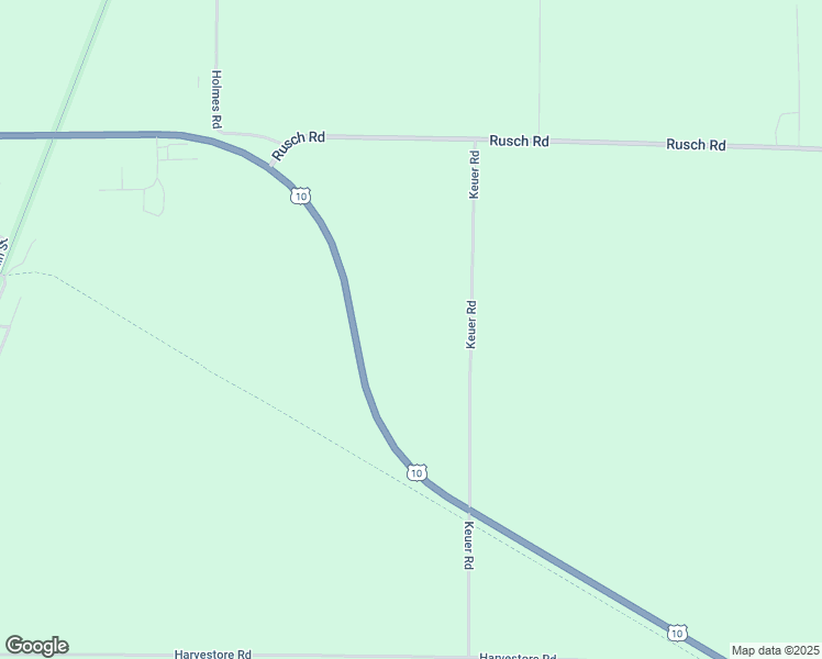 map of restaurants, bars, coffee shops, grocery stores, and more near N8715 Keuer Road in Brillion