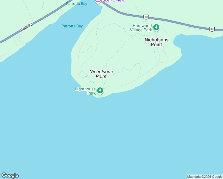 map of restaurants, bars, coffee shops, grocery stores, and more near 146 Nicholson Point Road in Bath