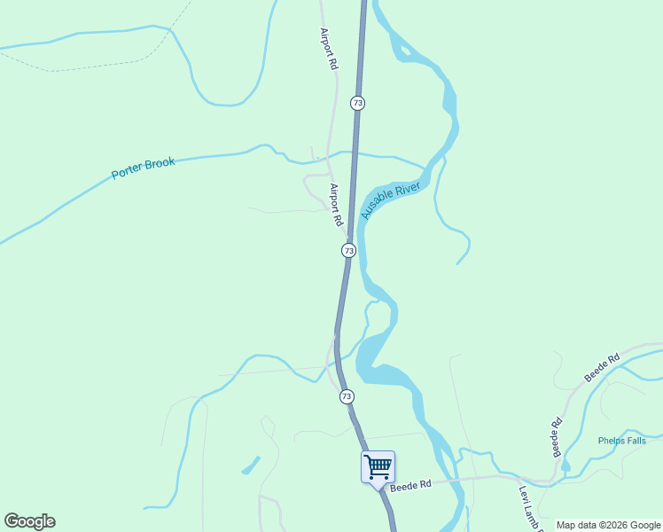 map of restaurants, bars, coffee shops, grocery stores, and more near 81 Old Sugar Way in Keene Valley