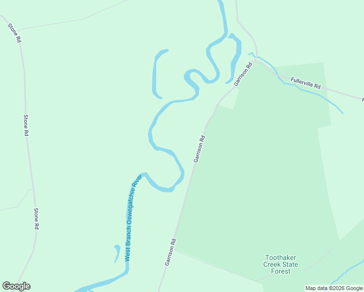 map of restaurants, bars, coffee shops, grocery stores, and more near Garrison Road in Harrisville