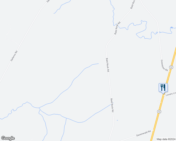 map of restaurants, bars, coffee shops, grocery stores, and more near 37393 Bald Rock Road in Clayton