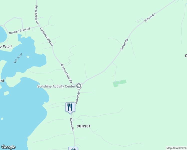 map of restaurants, bars, coffee shops, grocery stores, and more near 278 Sunset Road in Deer Isle