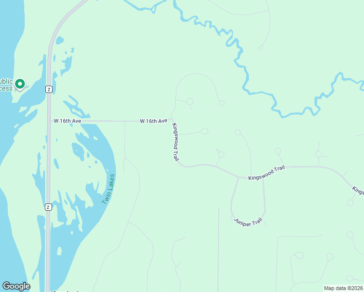 map of restaurants, bars, coffee shops, grocery stores, and more near 1592 Kingswood Trail in Nekoosa