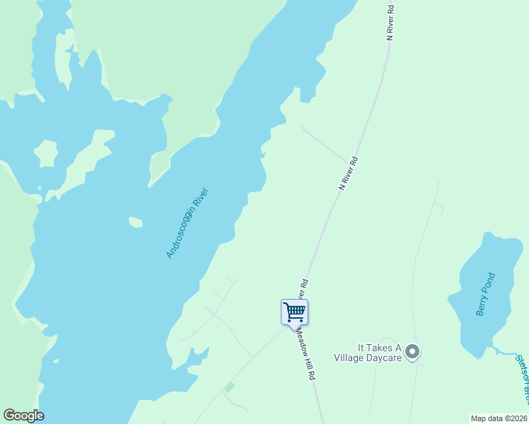 map of restaurants, bars, coffee shops, grocery stores, and more near 764 North River Road in Greene