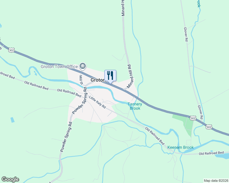map of restaurants, bars, coffee shops, grocery stores, and more near 1241 Scott Highway in Groton