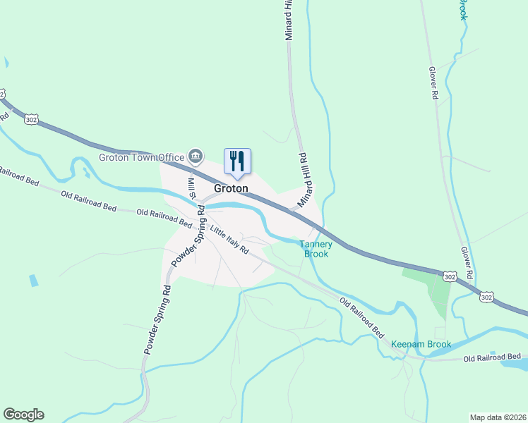 map of restaurants, bars, coffee shops, grocery stores, and more near 1241 Scott Highway in Groton