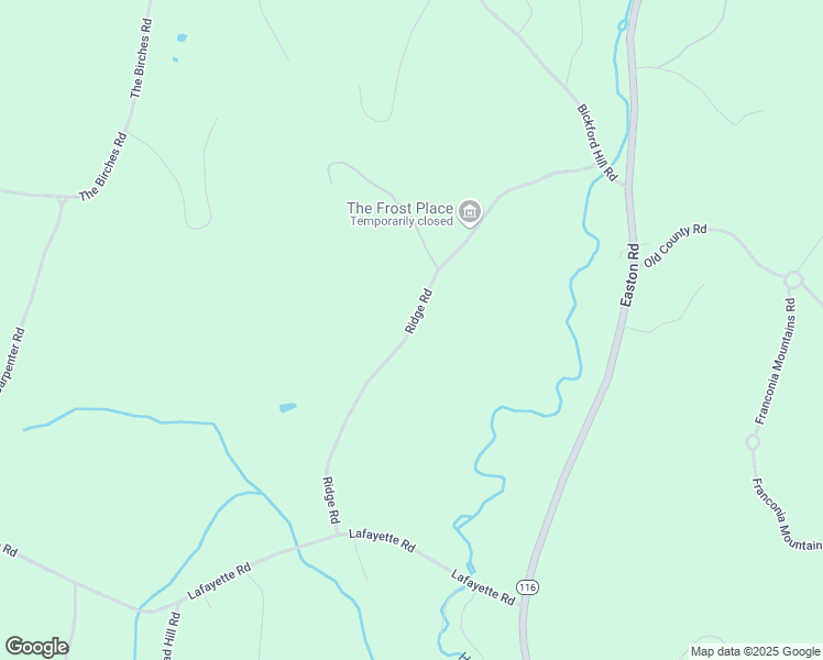 map of restaurants, bars, coffee shops, grocery stores, and more near Ridge Road in Franconia