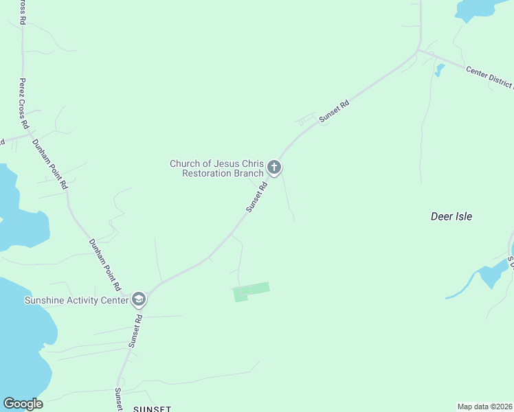 map of restaurants, bars, coffee shops, grocery stores, and more near 212 Sunset Road in Deer Isle