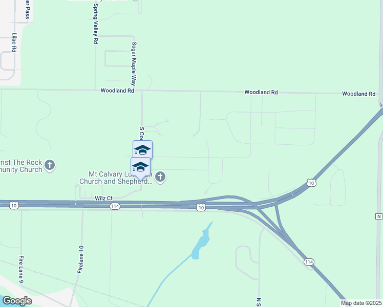 map of restaurants, bars, coffee shops, grocery stores, and more near W6032 Ryford Street in Menasha