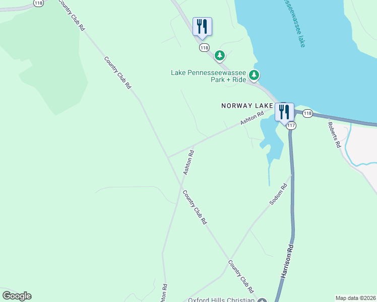 map of restaurants, bars, coffee shops, grocery stores, and more near 13 Cobb Road in Norway