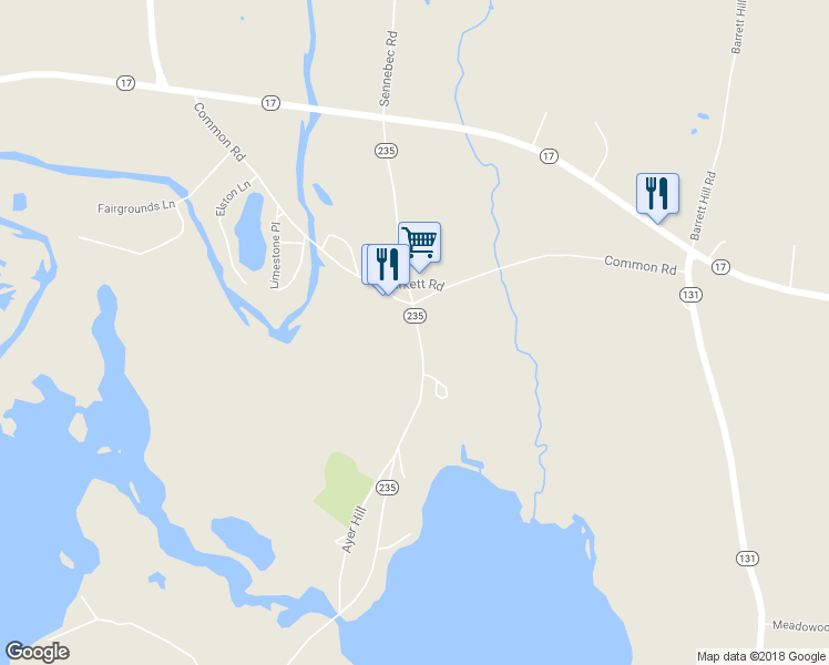 map of restaurants, bars, coffee shops, grocery stores, and more near 31 Depot Street in Union