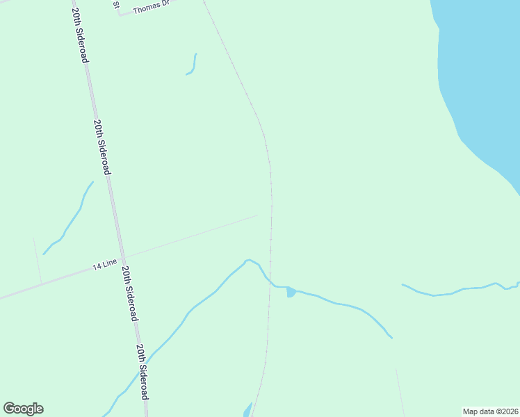 map of restaurants, bars, coffee shops, grocery stores, and more near 1350 14 Line in Innisfil