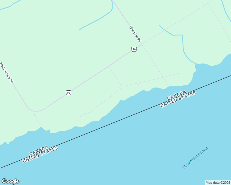 map of restaurants, bars, coffee shops, grocery stores, and more near 10 Elizabeth Street in Gananoque
