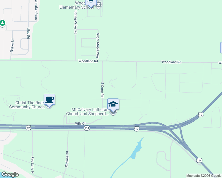 map of restaurants, bars, coffee shops, grocery stores, and more near W6086 Ryford Street in Menasha