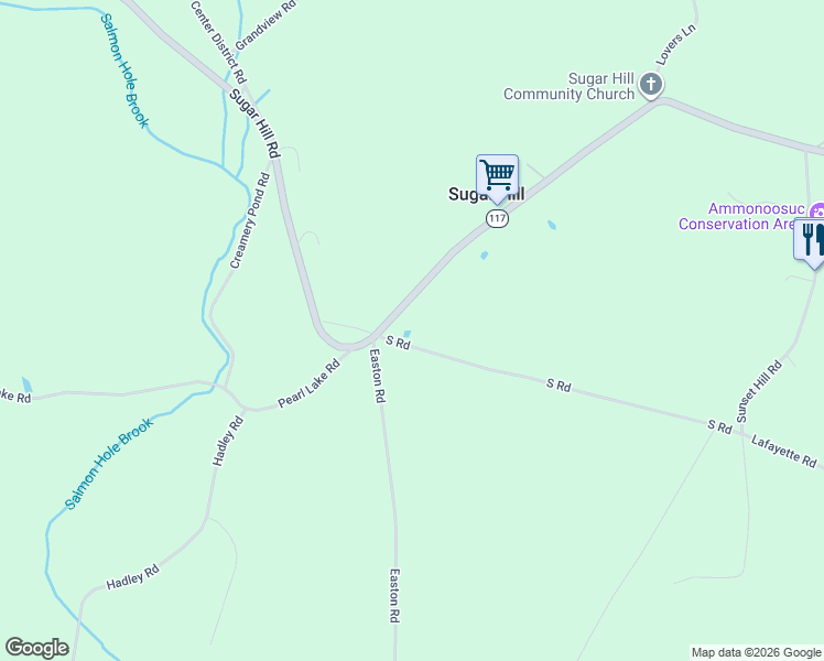 map of restaurants, bars, coffee shops, grocery stores, and more near 195-197 South Road in Sugar Hill