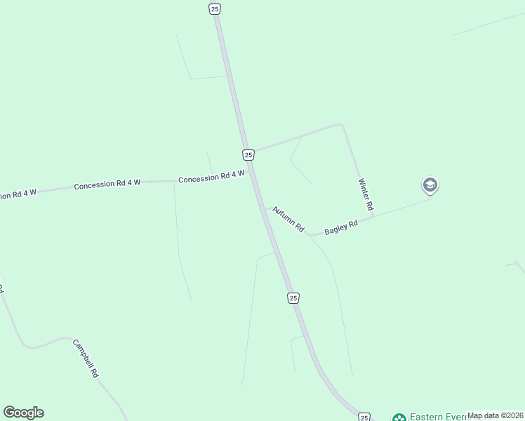 map of restaurants, bars, coffee shops, grocery stores, and more near 0 Autumn Road in Northumberland County