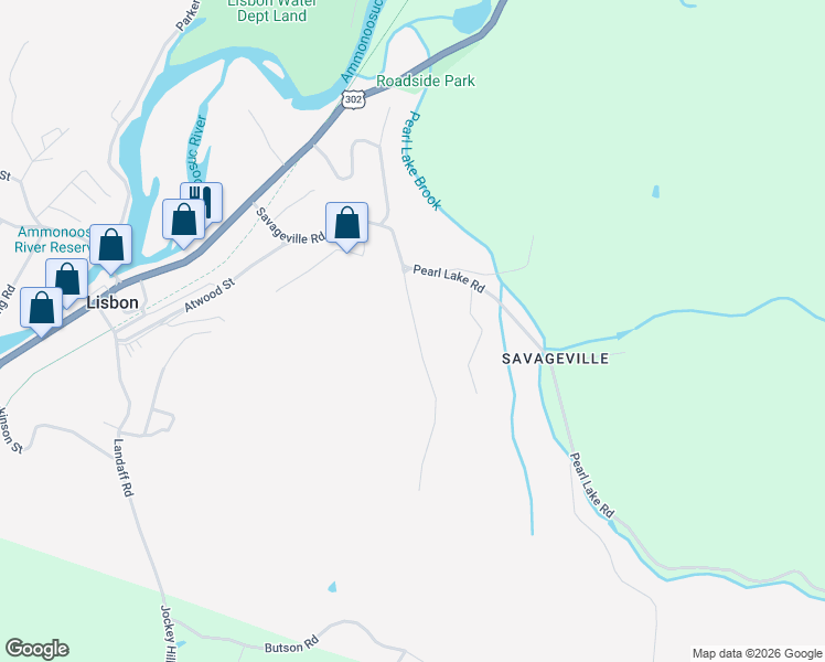 map of restaurants, bars, coffee shops, grocery stores, and more near 75 Hodge Hill Road in Lisbon