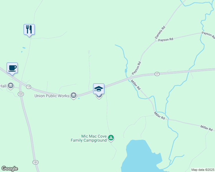 map of restaurants, bars, coffee shops, grocery stores, and more near 1070 Heald Highway in Union