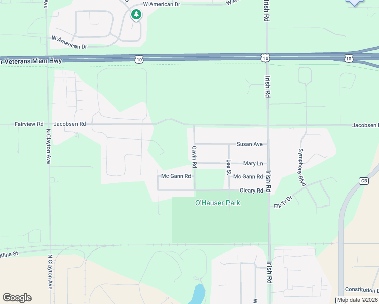 map of restaurants, bars, coffee shops, grocery stores, and more near 1212 Gavin Road in Neenah