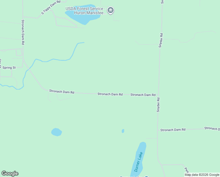 map of restaurants, bars, coffee shops, grocery stores, and more near 18197 Stronach Dam Road in Wellston
