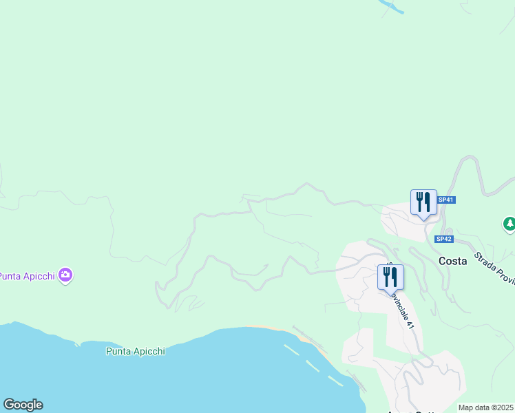 map of restaurants, bars, coffee shops, grocery stores, and more near 3 Località Foce del Prato in Provincia della Spezia