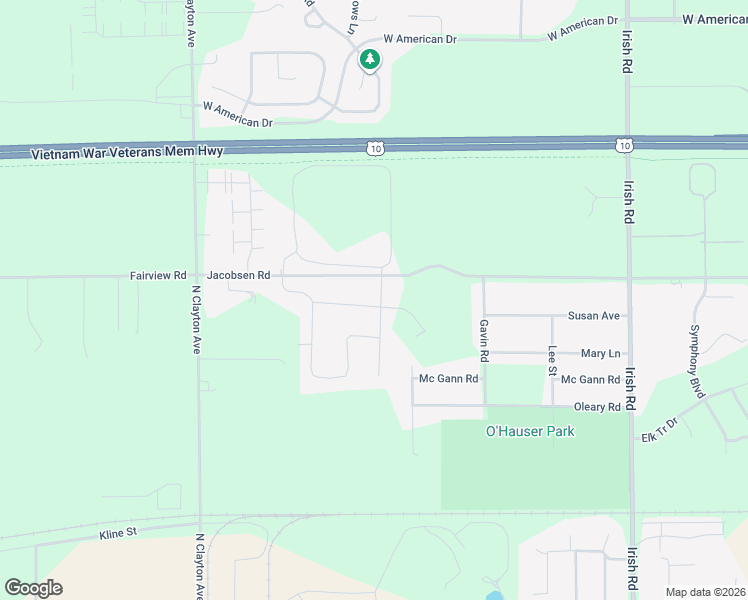 map of restaurants, bars, coffee shops, grocery stores, and more near 1254 Ava Court in Neenah