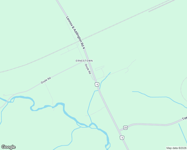 map of restaurants, bars, coffee shops, grocery stores, and more near Lennox and Addington 4 in Lennox and Addington County