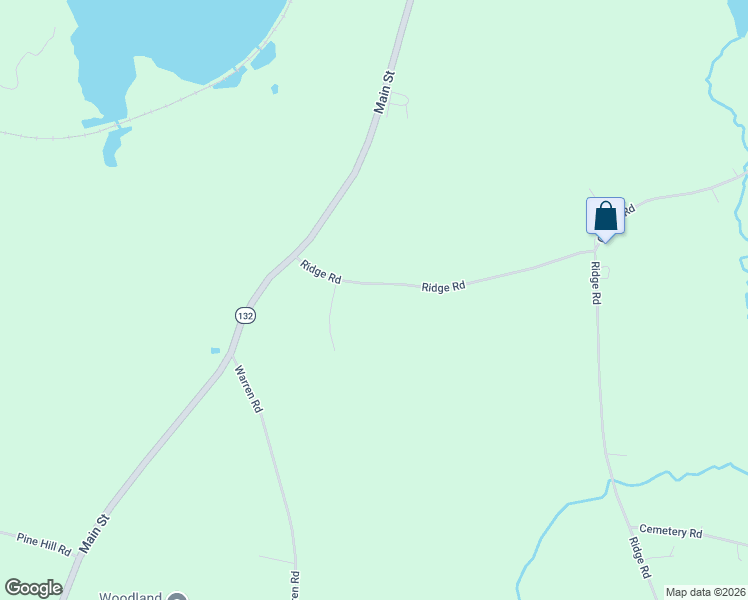 map of restaurants, bars, coffee shops, grocery stores, and more near 38 Ridge Road in Monmouth