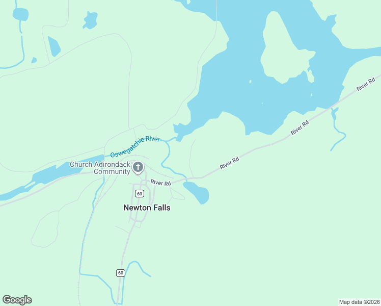 map of restaurants, bars, coffee shops, grocery stores, and more near 27 Overlook Avenue in Newton Falls