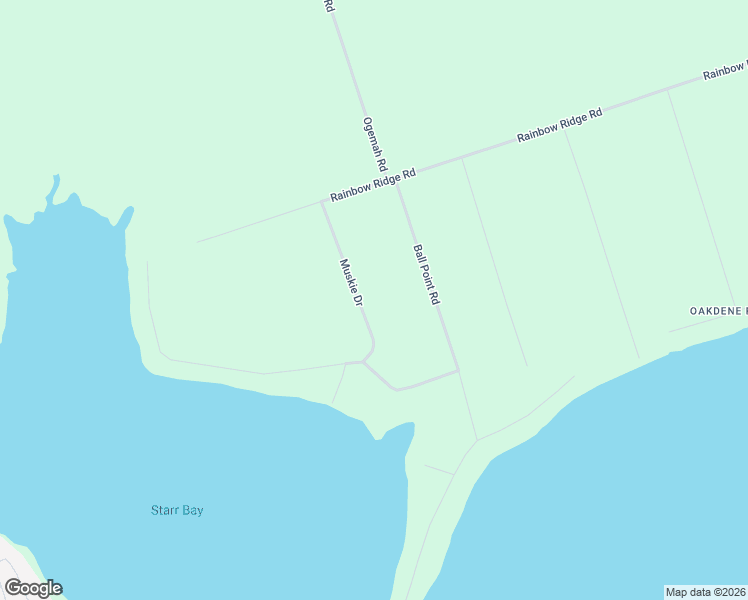map of restaurants, bars, coffee shops, grocery stores, and more near 39 Muskie Drive in Kawartha Lakes