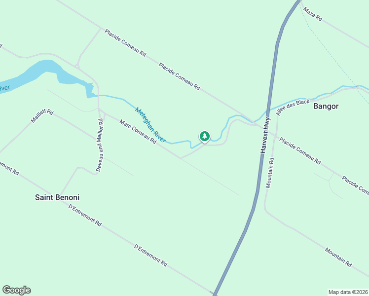 map of restaurants, bars, coffee shops, grocery stores, and more near 52 Chemin de la Montagne in Meteghan River