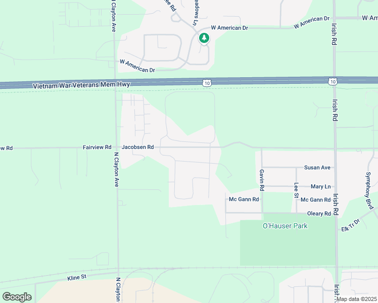 map of restaurants, bars, coffee shops, grocery stores, and more near 2211 Jacobsen Road in Neenah