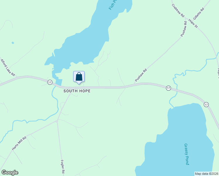 map of restaurants, bars, coffee shops, grocery stores, and more near 123 Maine 17 in Hope