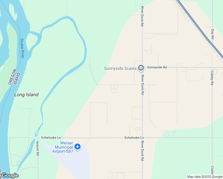 map of restaurants, bars, coffee shops, grocery stores, and more near 1381 Winslow Road in Weiser