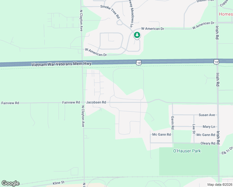 map of restaurants, bars, coffee shops, grocery stores, and more near 1355 Prairie Lake Circle in Neenah