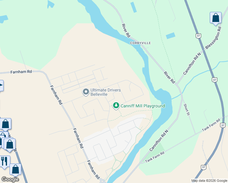 map of restaurants, bars, coffee shops, grocery stores, and more near 27 Sulmon Street in Belleville