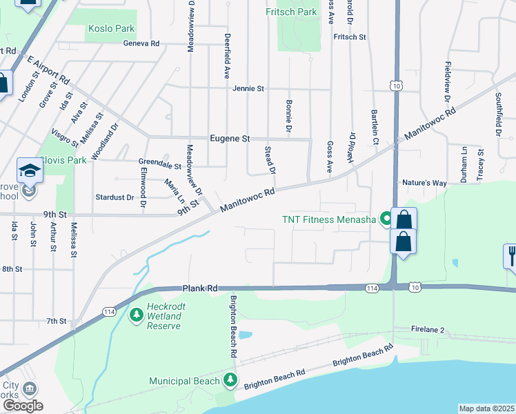 1345 Manitowoc Road, Menasha WI Walk Score