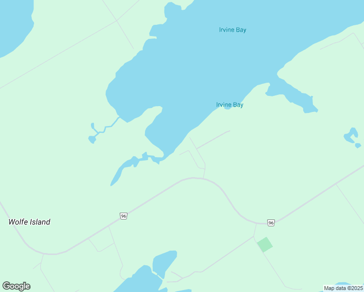 map of restaurants, bars, coffee shops, grocery stores, and more near 40 Irvine Bay Lane in Wolfe Island